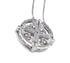 Sterling Round Jerusalem Cross Opening Magnetic Necklace